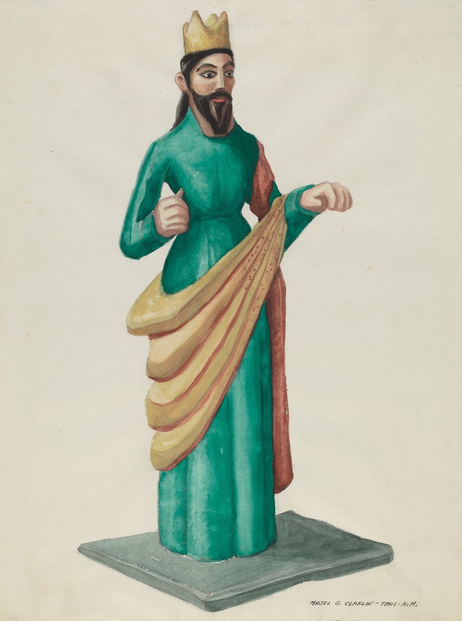 Ärkeängel Bulto, ca. 1937. av Majel G. Claflin