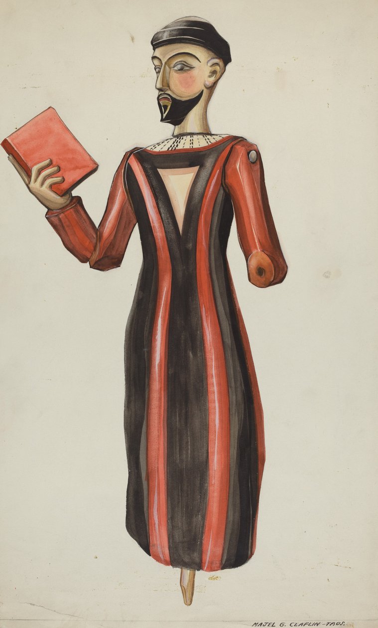 Bulto, St Francis, ca. 1936. av Majel G. Claflin