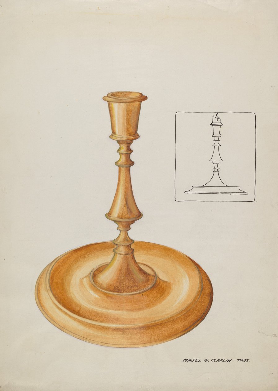 Ljusstake, 19351942. av Majel G. Claflin