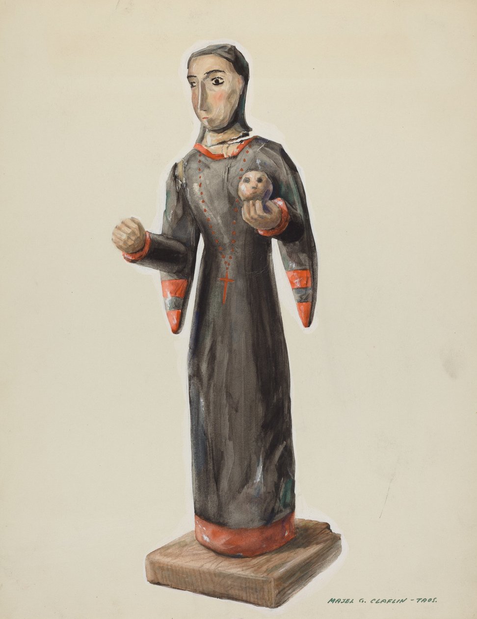 Santa Rita - Bulto, ca. 1938. av Majel G. Claflin