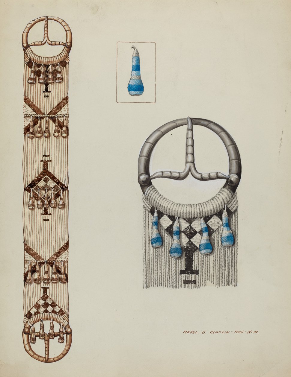 Spanska Cinch, ca. 1937. av Majel G. Claflin