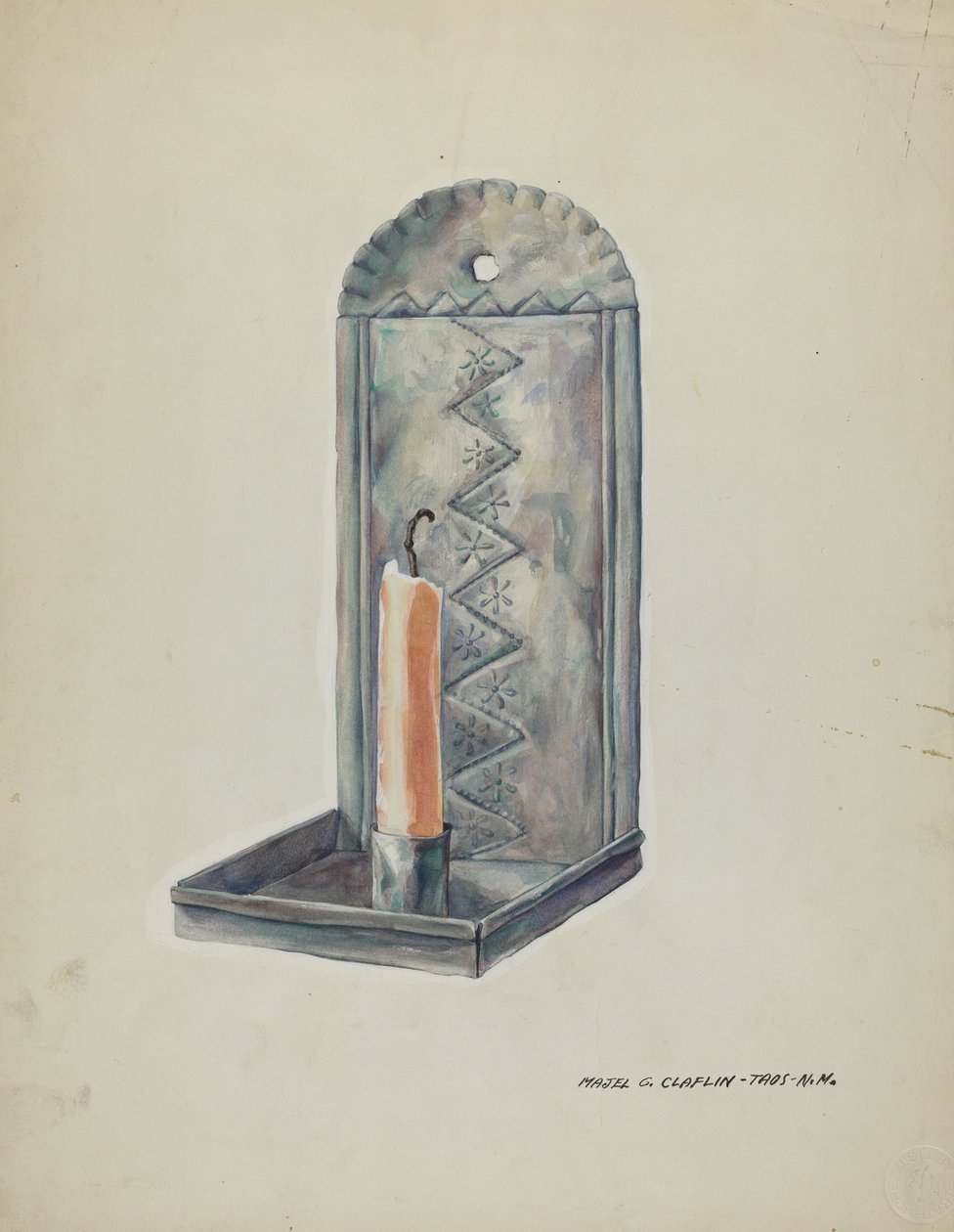Plåtlampa, 19351942. av Majel G. Claflin