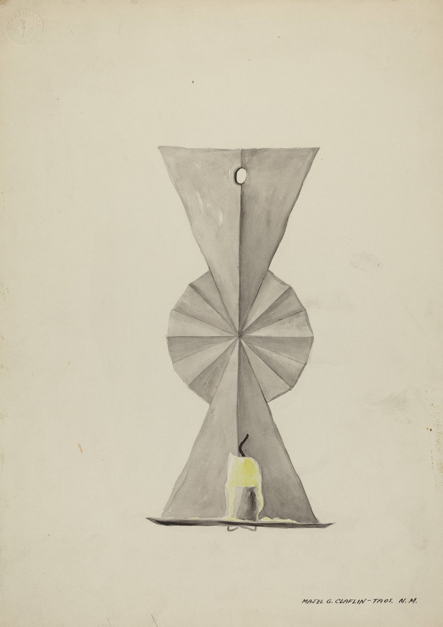 Plåtlampa, 19351942. av Majel G. Claflin