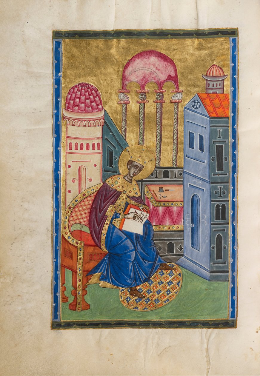 Solomon skriver av Malnazar  – illuminator
