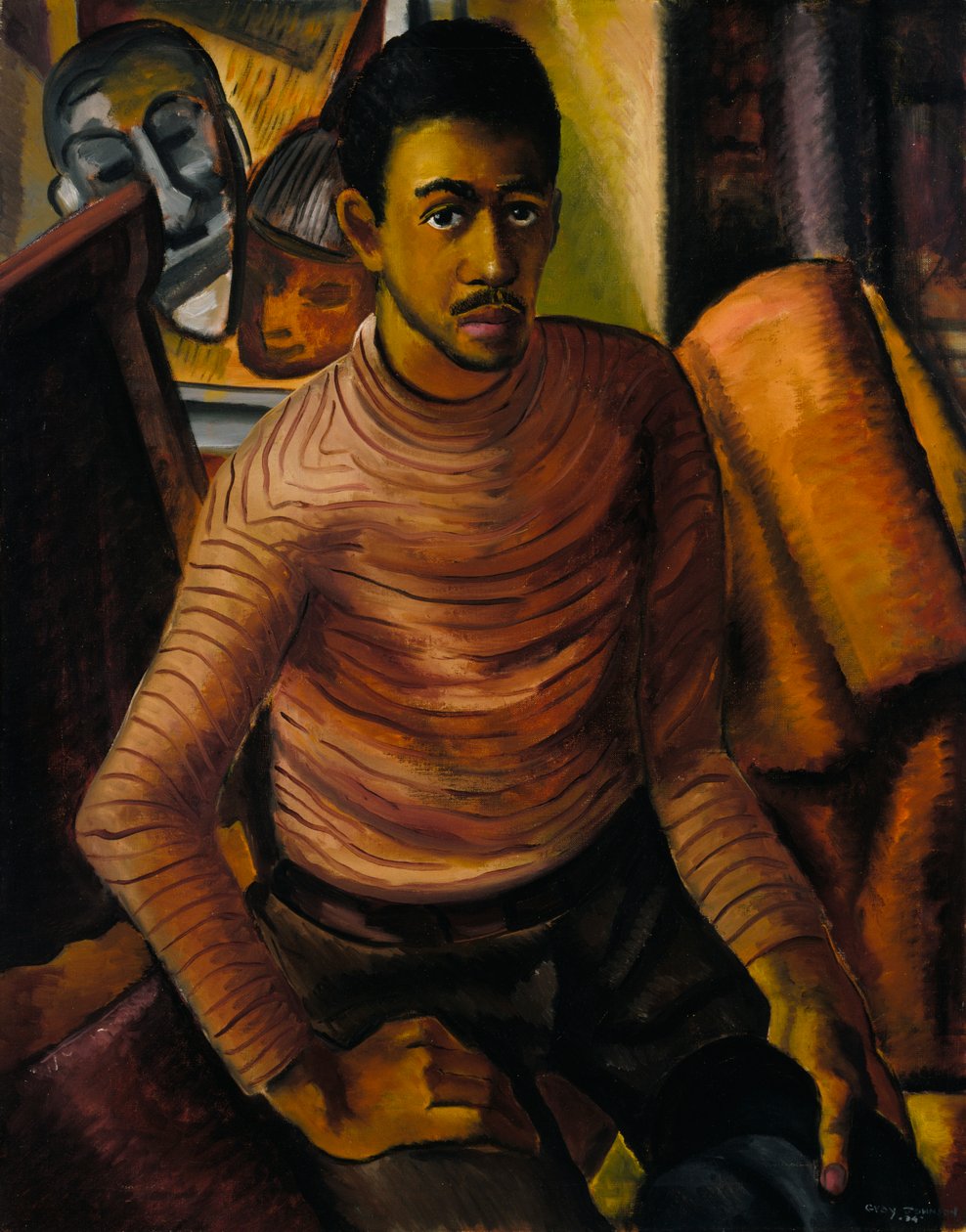 Självporträtt, 1934. av Malvin Gray Johnson
