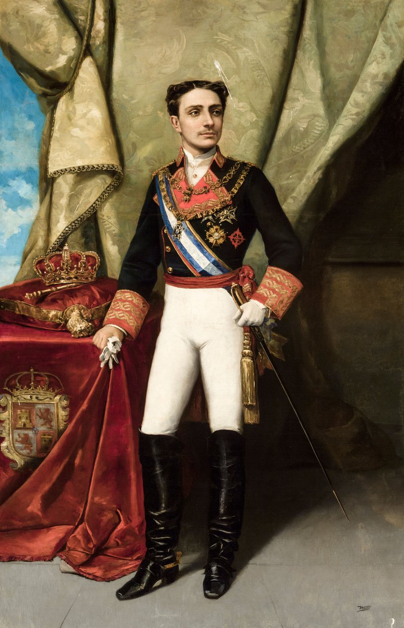 Alfonso XII de España av Manuel Ussel de Guimbarda  