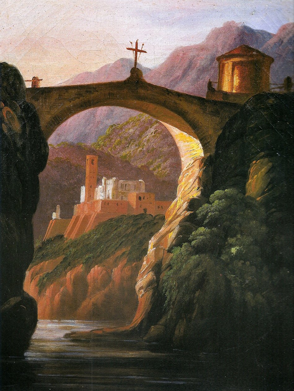 Italian landscape av Manuel Araújo de Porto Alegre