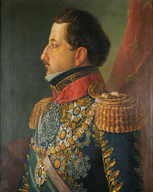 Portrait of Pedro I of Brazil av Manuel Araújo de Porto Alegre