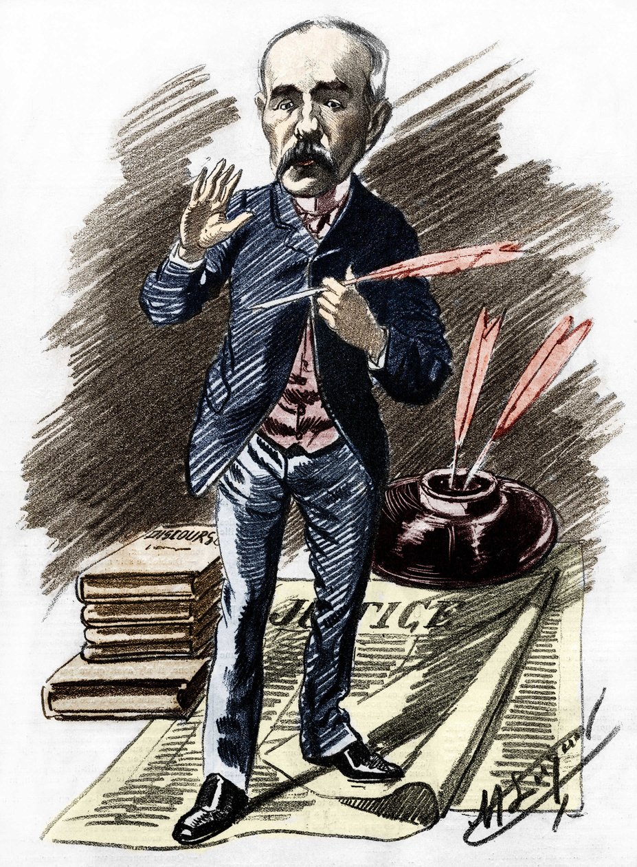 Georges Clemenceau (1841-1929), fransk politiker. av Manuel Luque