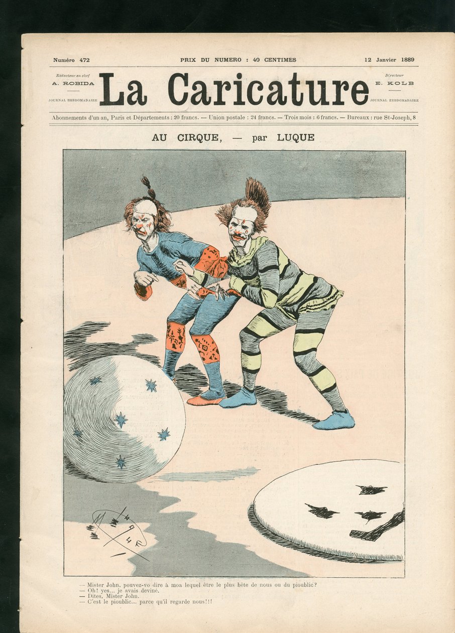 The Cartoon (1880) av Manuel Luque