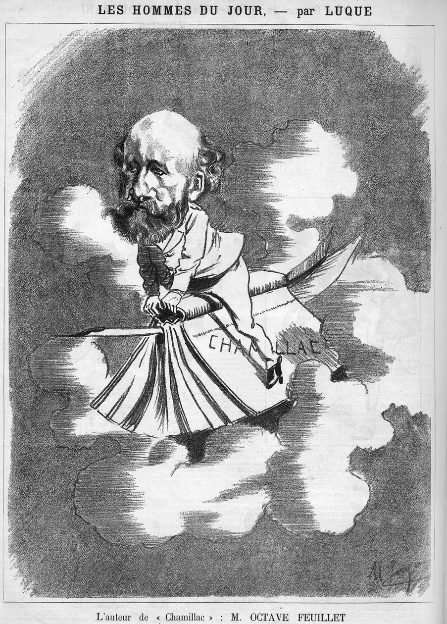 Octave Feuillet (1821-1890) fransk författare. av Manuel Luque