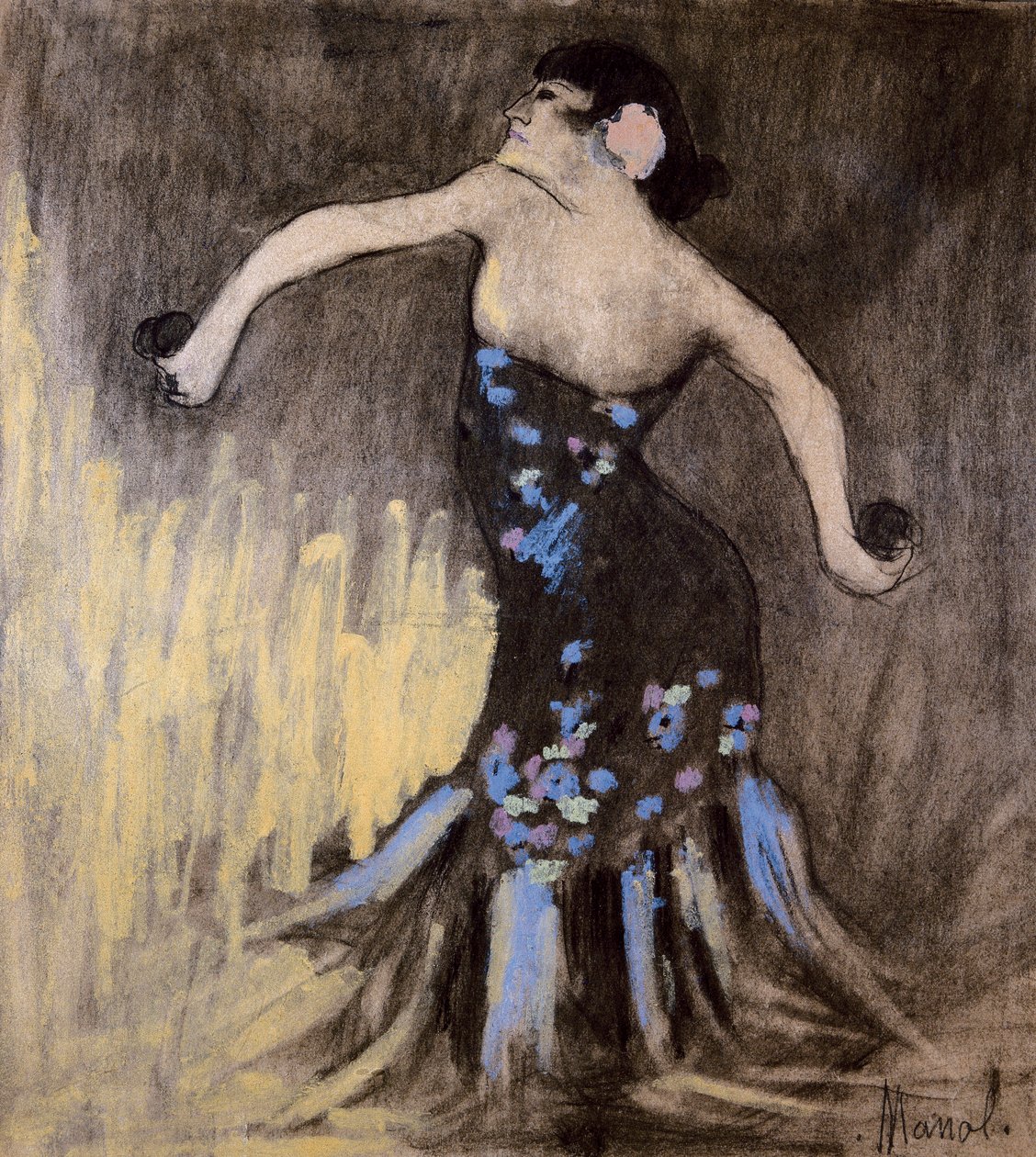 Flamencodansare av Manuel Martinez Hugue Manolo