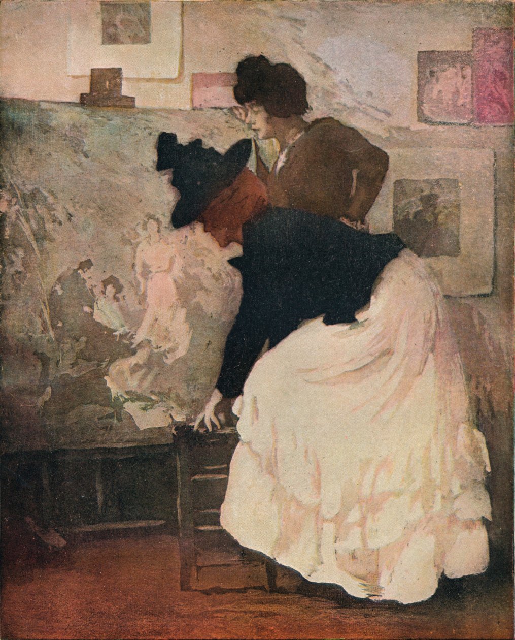 Kritikerna, c1902 av Manuel Robbe