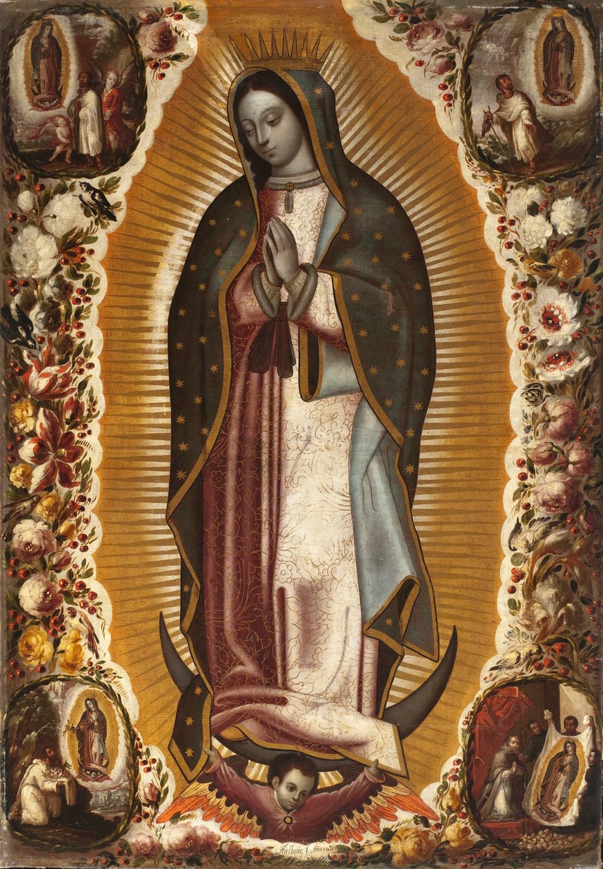 Jungfrun av Guadalupe (Virgen de Guadalupe) av Manuel de Arellano