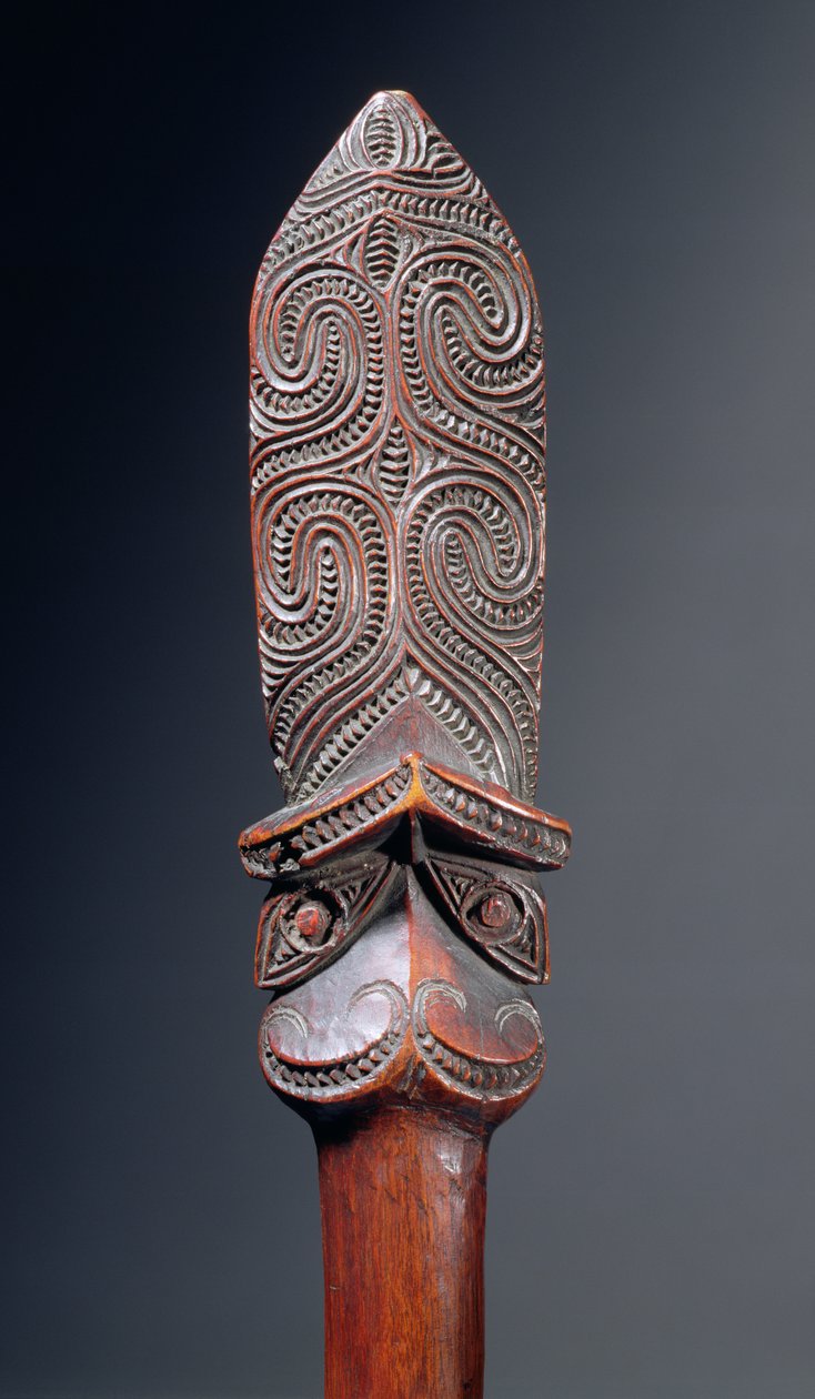 Taiaha Stav (trä) av Maori
