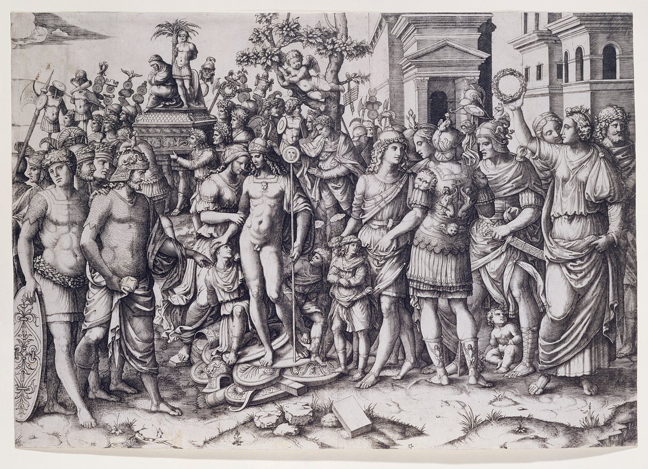 A Triumph (gravyr) av Marcantonio Raimondi