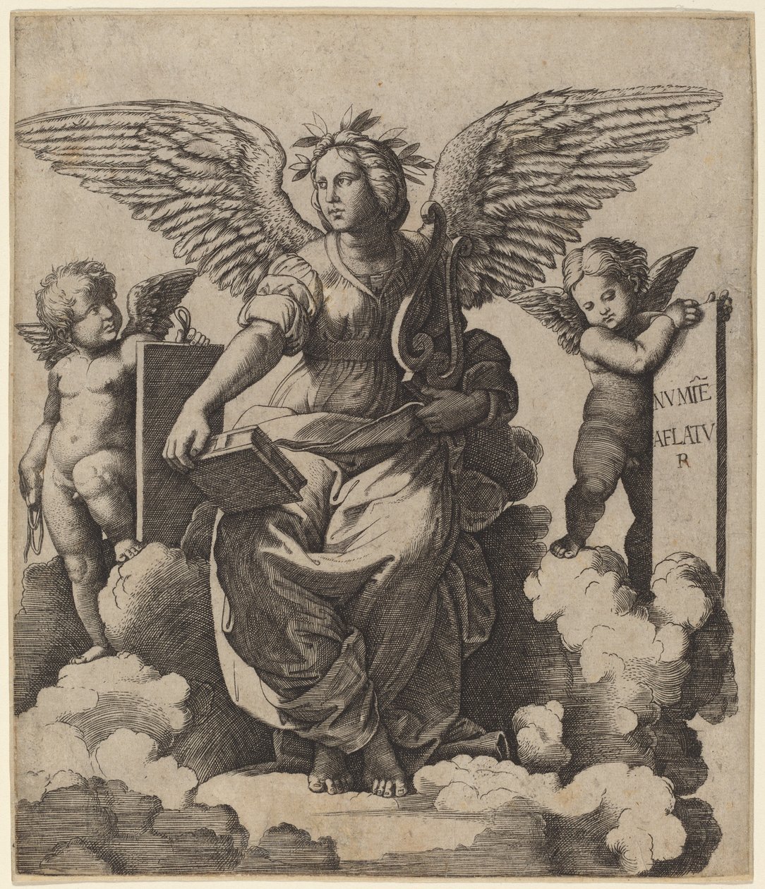Poesi av Marcantonio Raimondi after Raphael