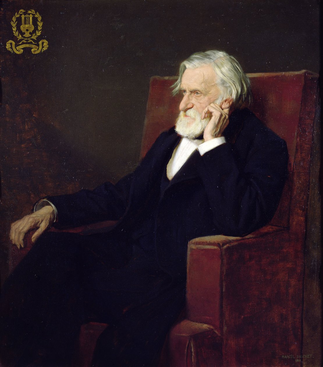 Porträtt av Ambroise Thomas (1811-96) 1895 av Marcel Andre Baschet