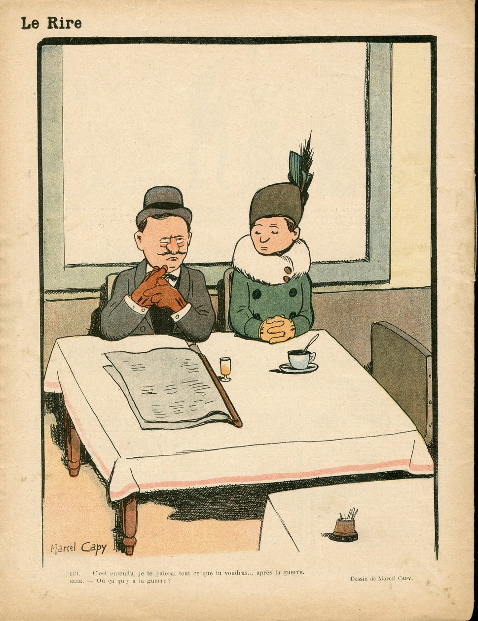 Röda skratt, satiriska i färger av Marcel Amable O.L. Capy