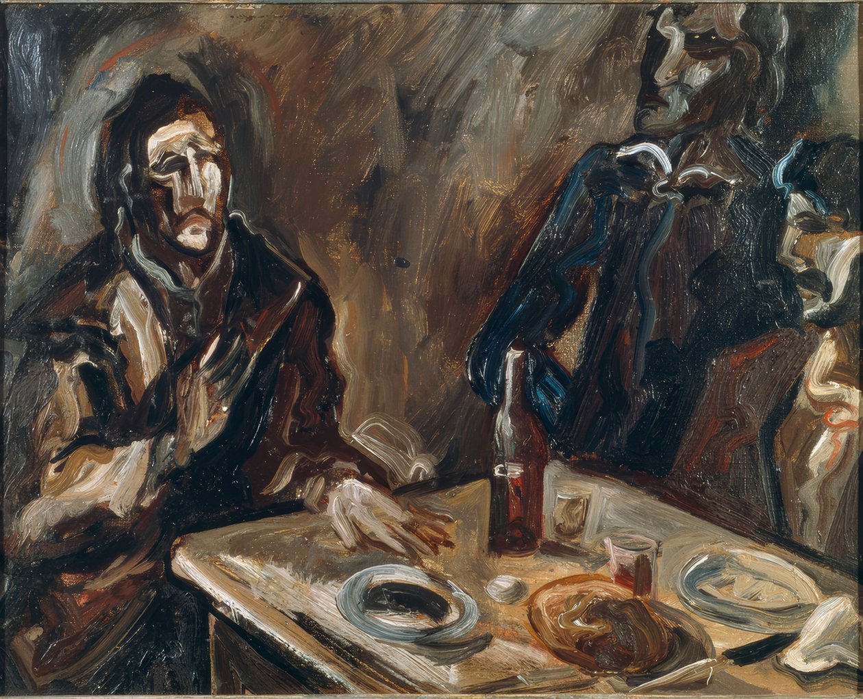 Pilgrimerna från Emmaus av Marcel Poncet
