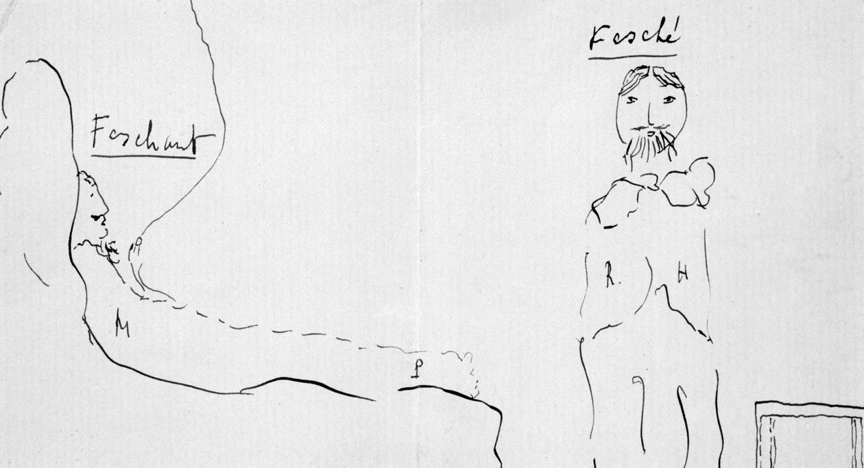 Självporträtt med Reynaldo Hahn, c1891-1922 av Marcel Proust