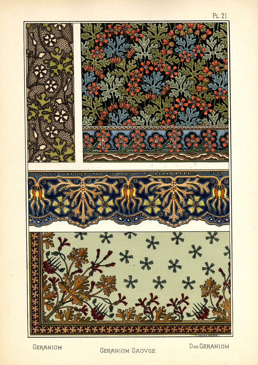 Geranium av Marcelle Gaudin