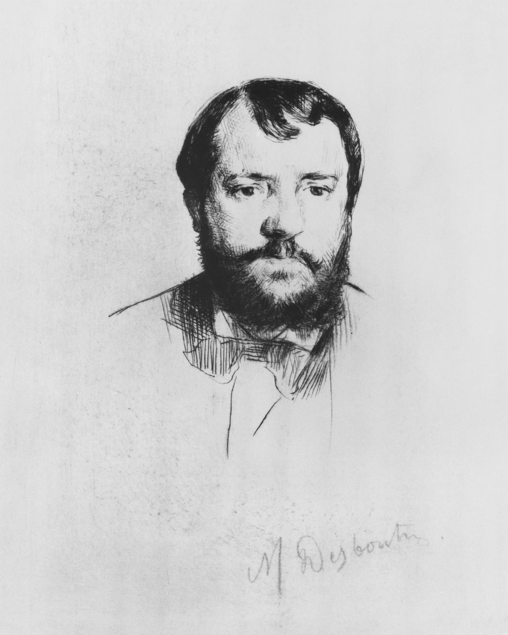 Ernest Hoschede, 1875 (etsning med torrnål) av Marcellin Gilbert Desboutin