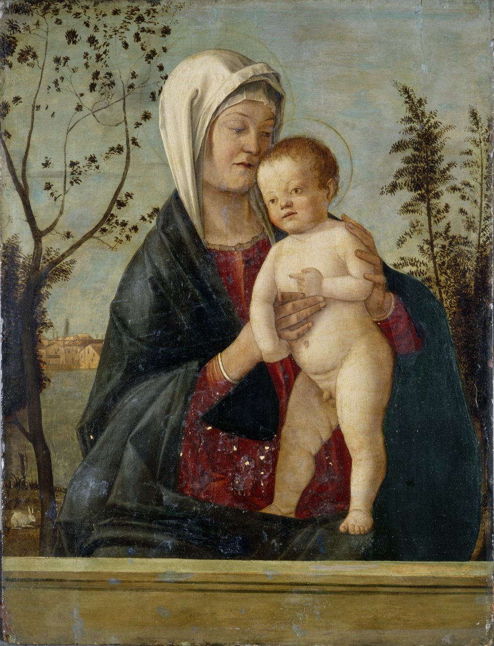 Madonna och barn, ca 1510 (tempera på poppelträ) av Marco Basaiti