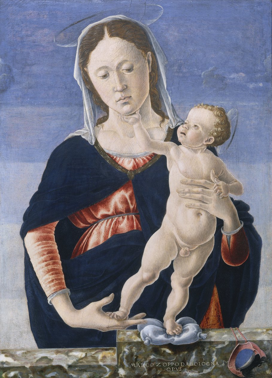 Madonna och barn, ca 1467-8 (tempera på poppelpanel) av Marco Zoppo