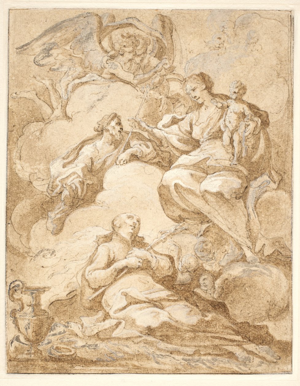 St Stanislaus Kostka i extas(?) av Marco Benefial