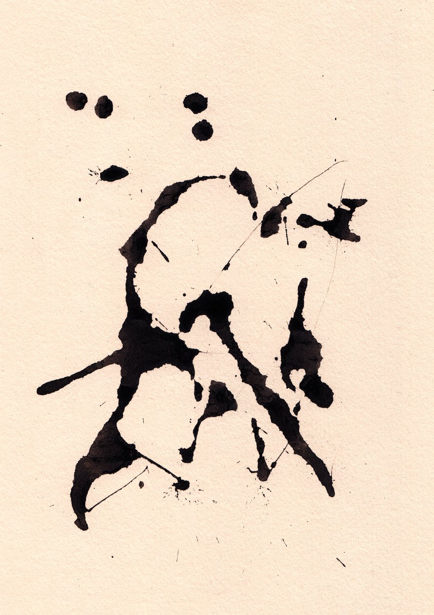 Blot, 2018 (bläck på papper) av Marco Campedelli