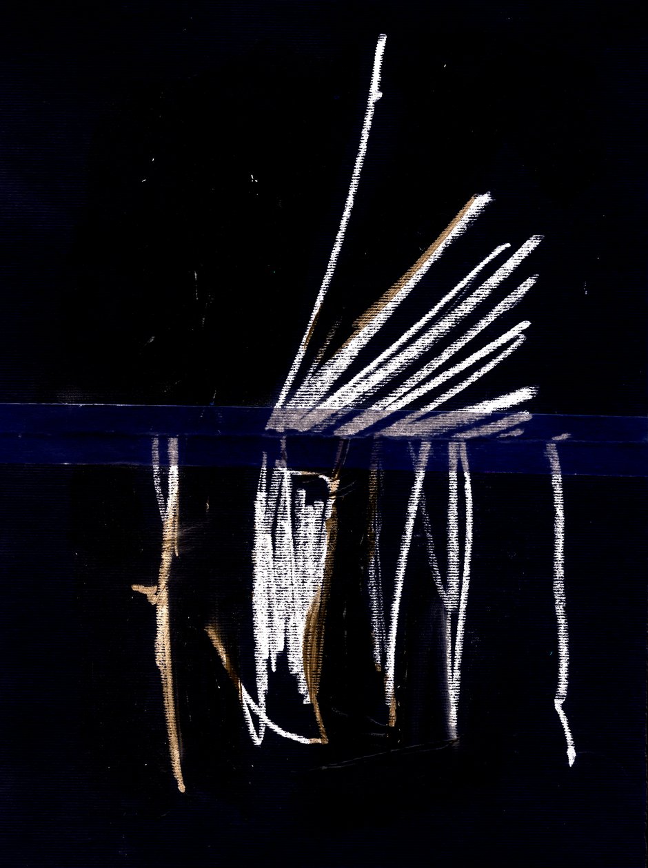 Due, 2018 (collage) av Marco Campedelli