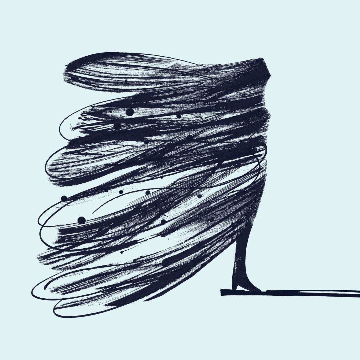 The Butterfly Girl, 2014 (bläck på papper) av Marco Campedelli
