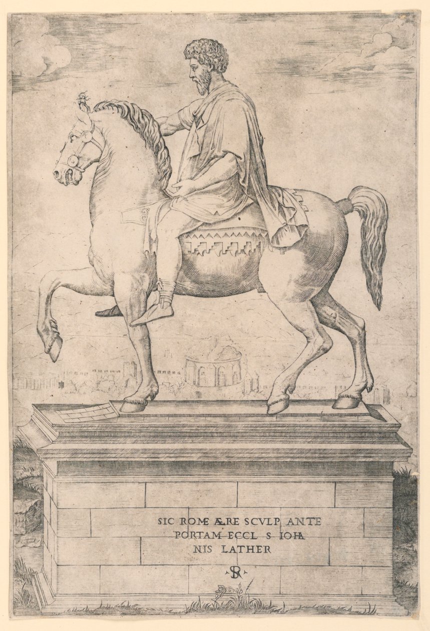 Ryttarstaty av Marcus Aurelius av Marco Dente