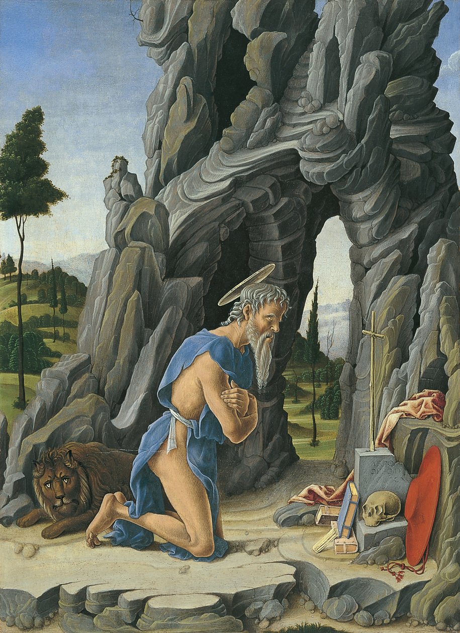 Saint Hieronymus i öknen av Marco Zoppo