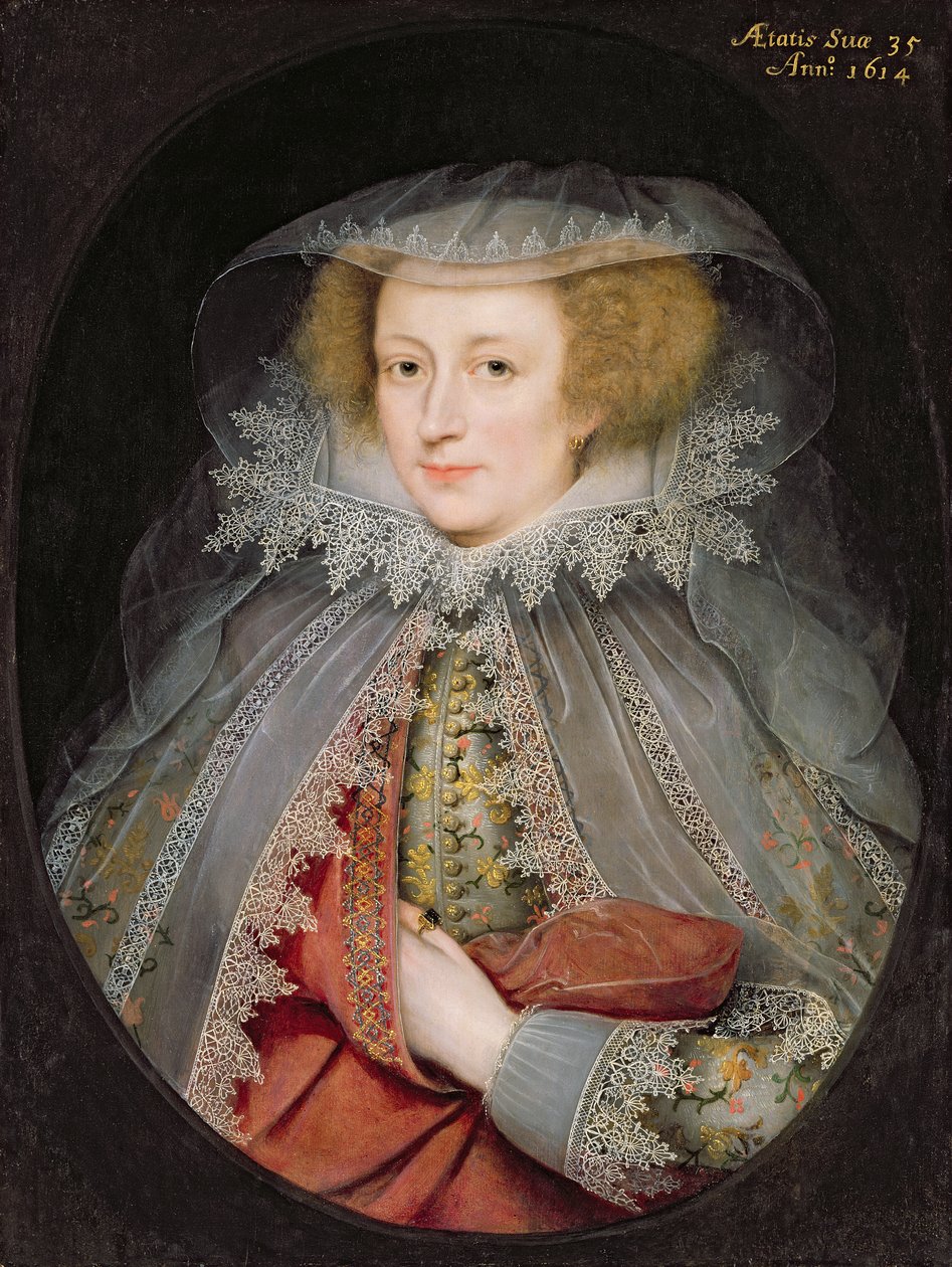 Catherine Killigrew, Lady Jermyn, 1614 av Marcus Gheeraerts
