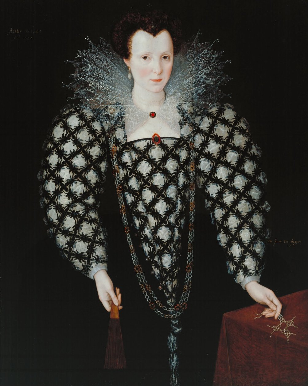 Portrait of Mary Rogers, Lady Harington av Marcus Garret Gheeraerts the Younger