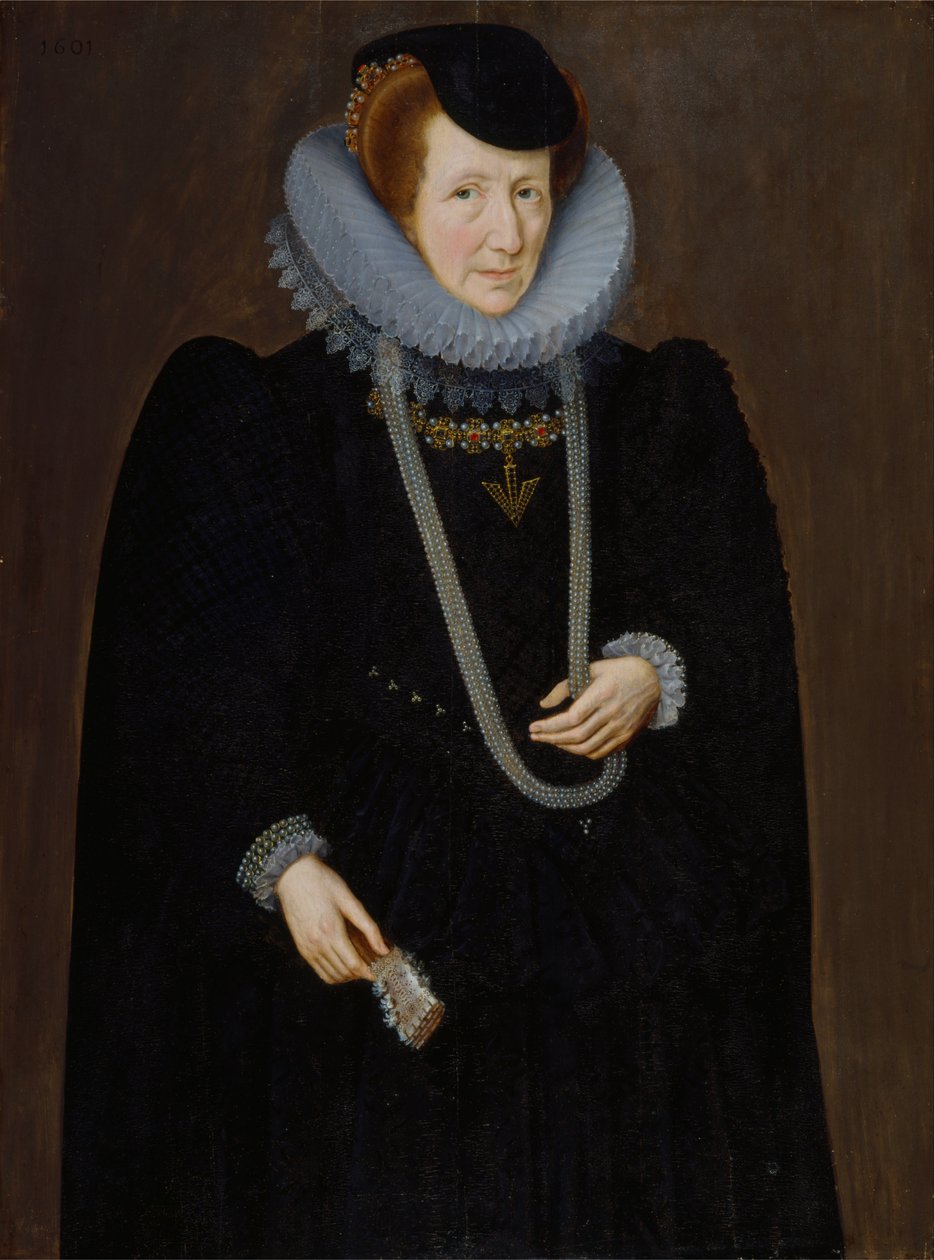 Portrait of a Woman, probably Mary, Lady Scudamore av Marcus Garret Gheeraerts the Younger