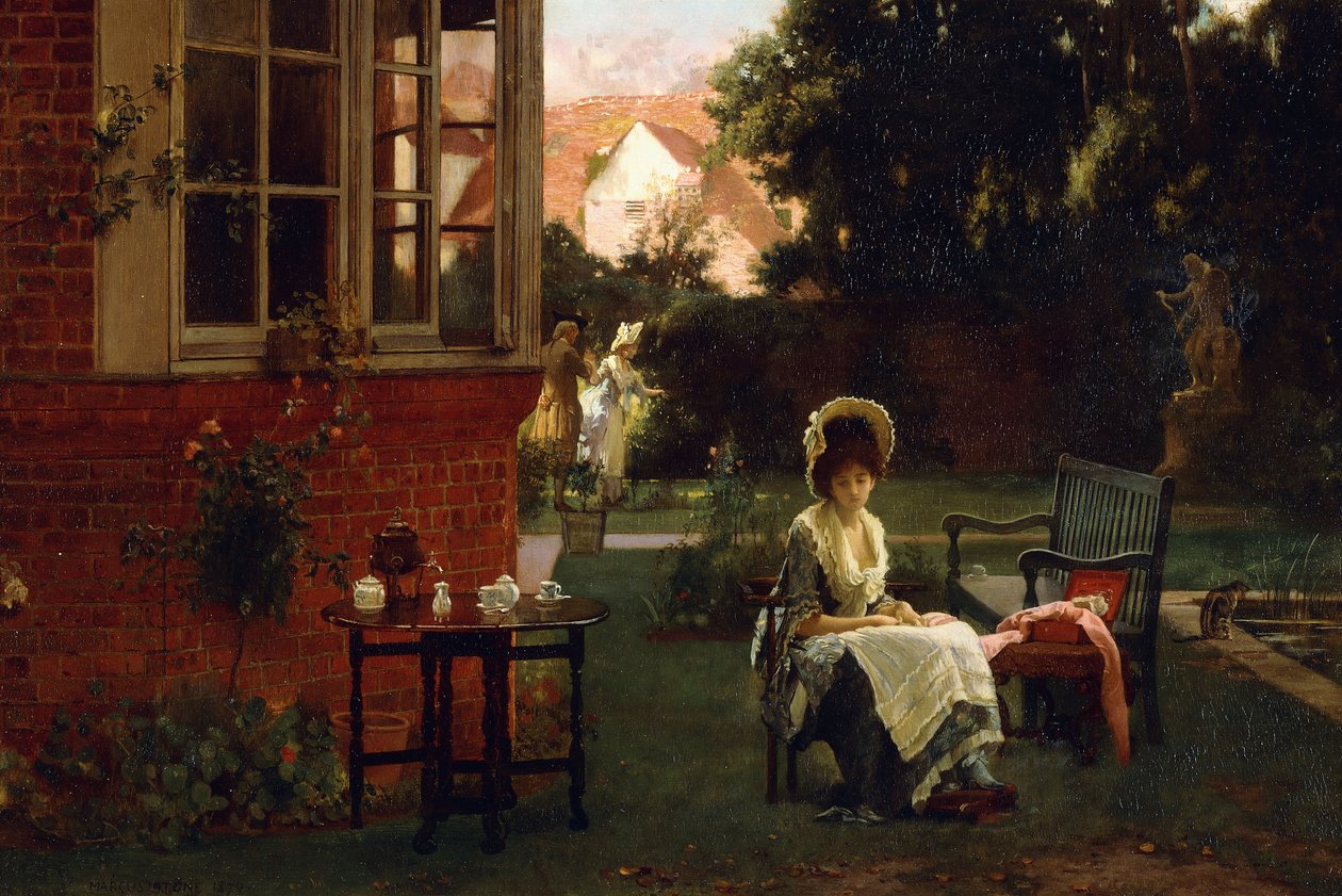 I skuggan, 1879 av Marcus Stone