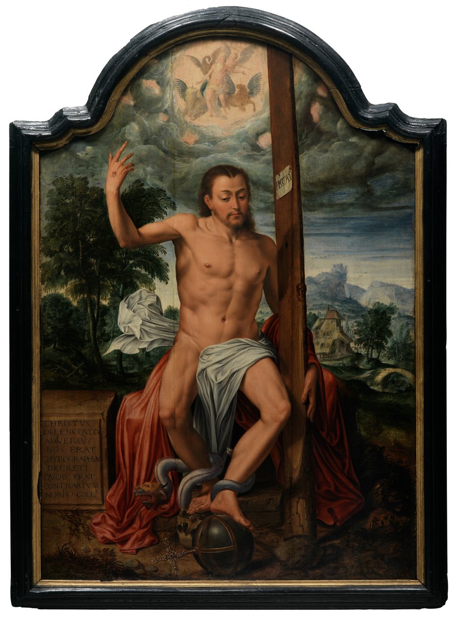 Triumphant Christ (olja på panel) av Marcus the Elder Gheeraerts