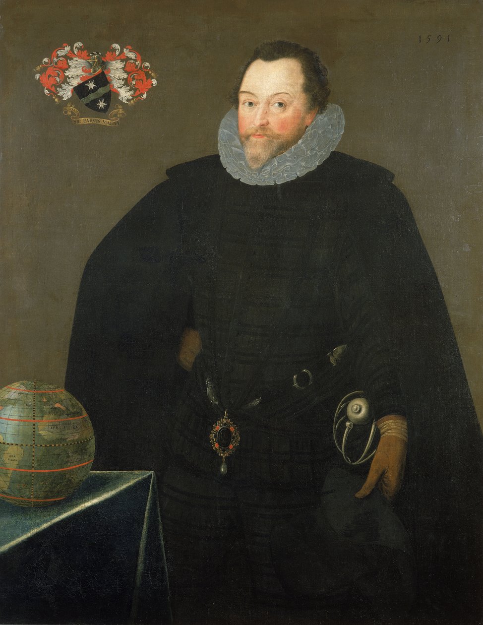 Sir Francis Drake (1540-1596) av Marcus the Younger Gheeraerts