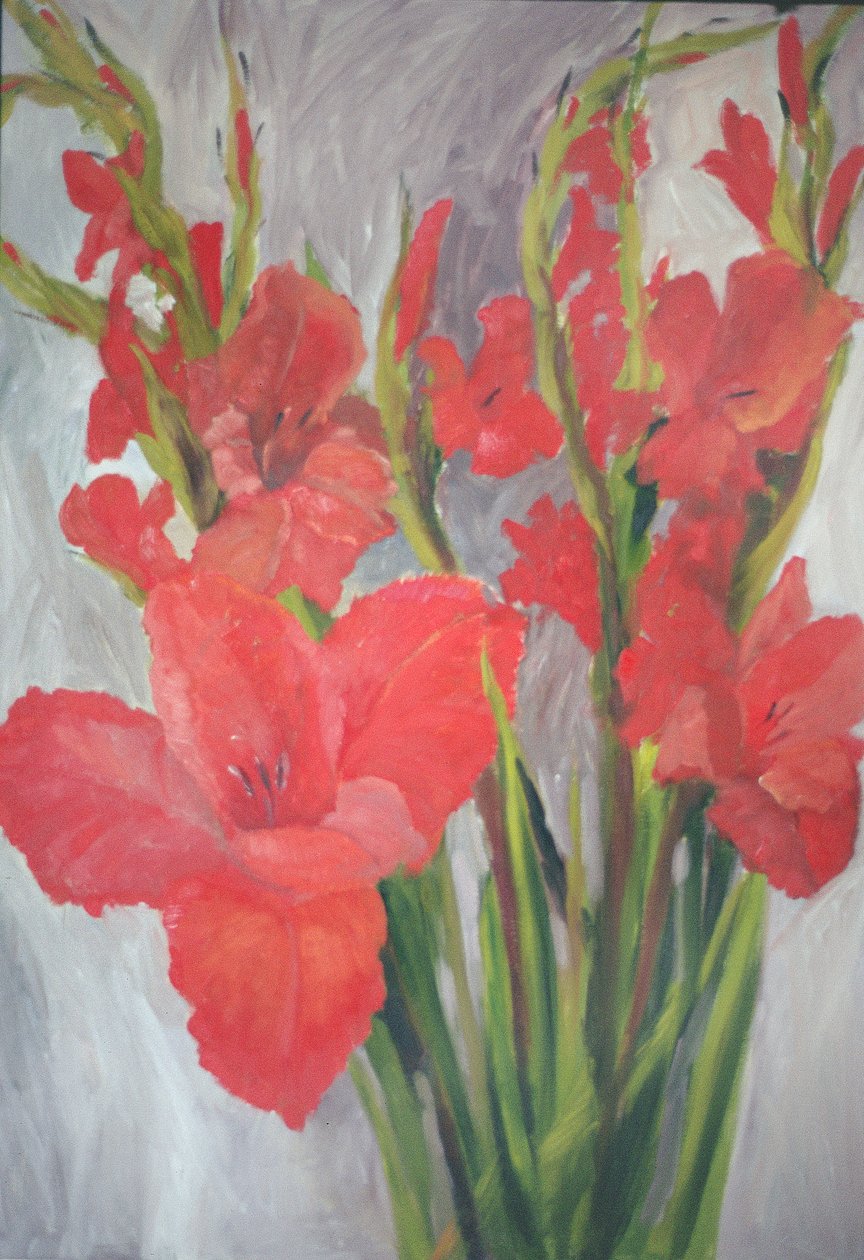 Röd Gladioli av Margaret Norris