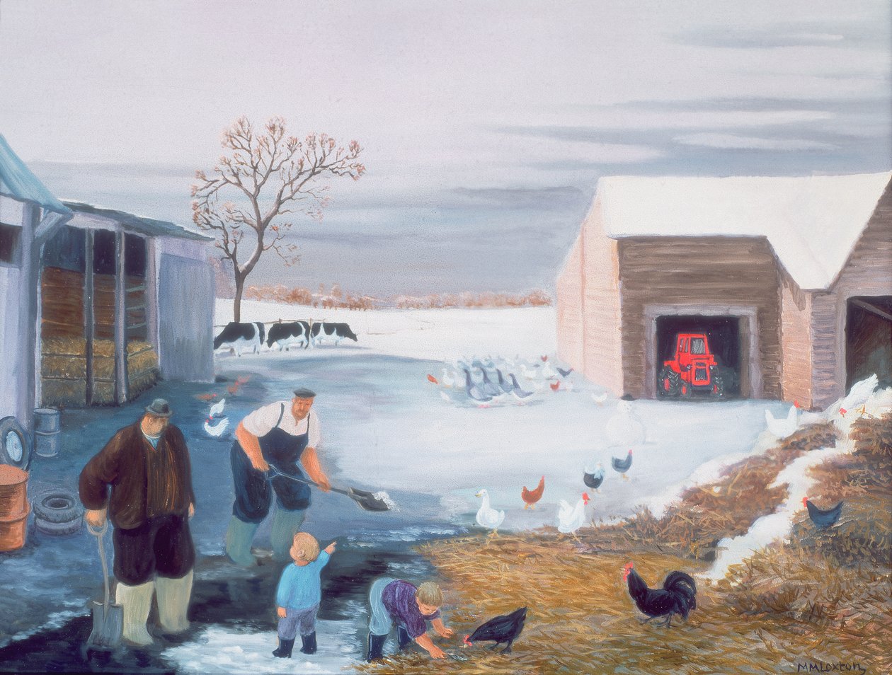 Snö på bondgården av Margaret Loxton