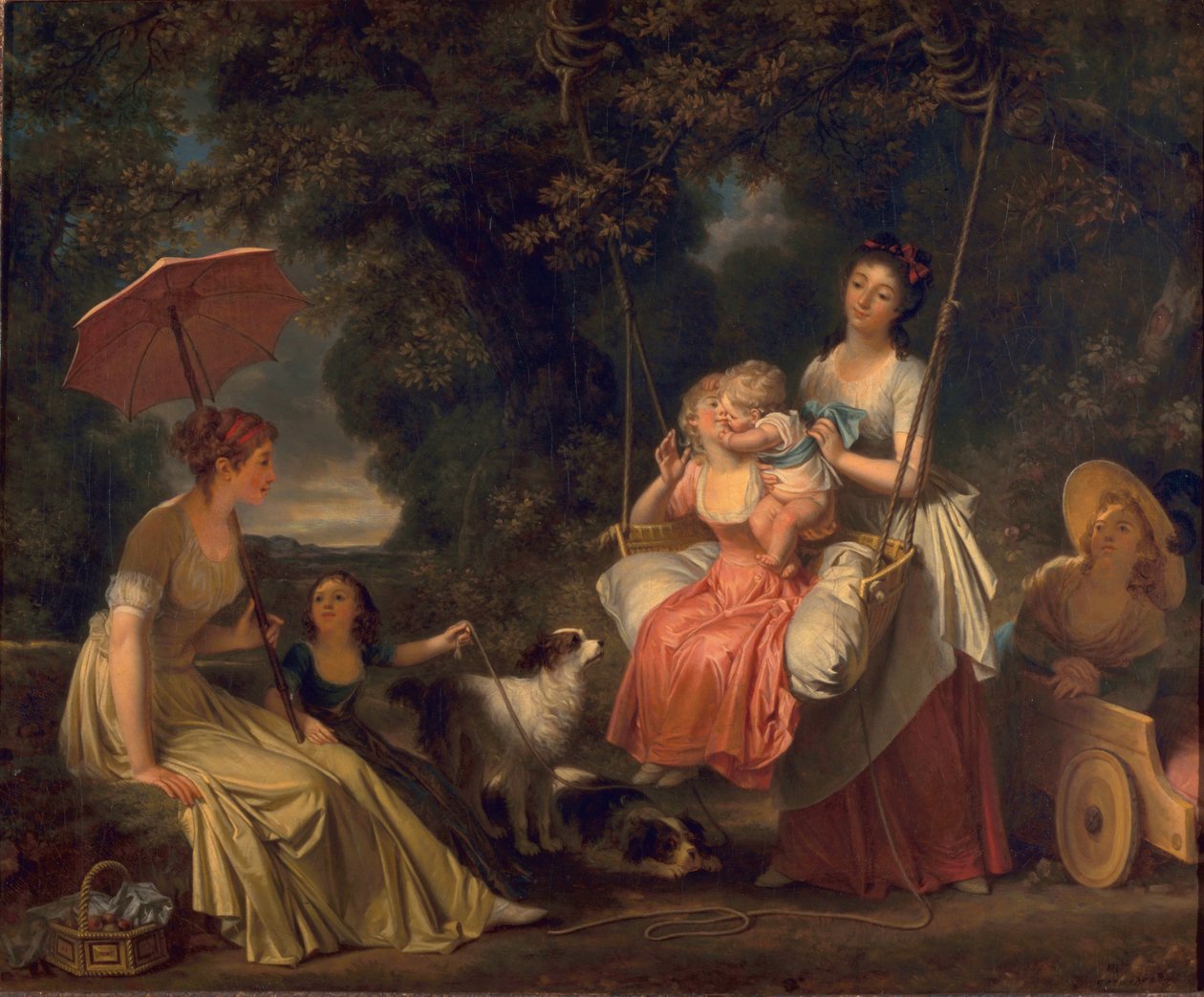 The Kiss of Innocence, eller The Swing, c.1787-88 av Marguerite Gerard