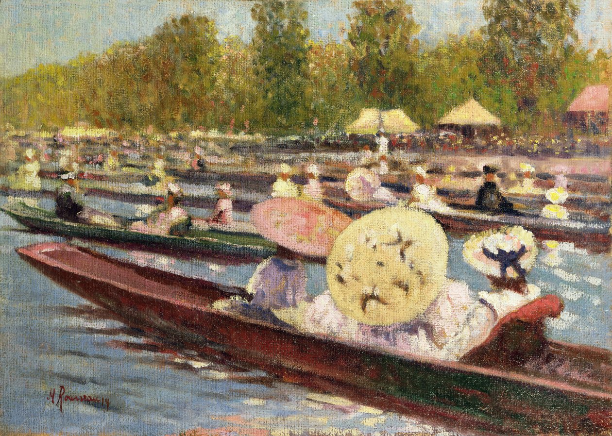 Regatta (olja på duk) av Marguerite Rousseau