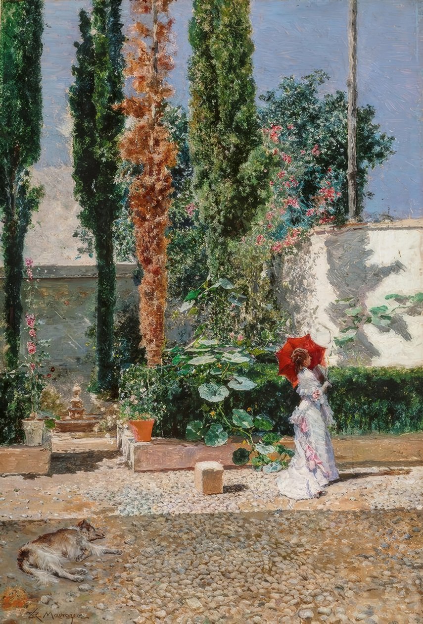 Trädgården i bostaden Fortuny av Marià Fortuny