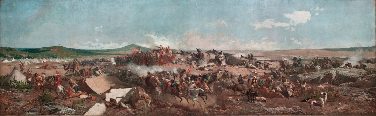 Slaget vid Tetuán av Marià Fortuny