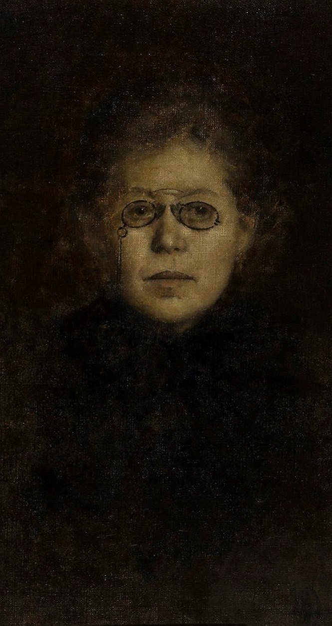 Portrait of Maria Konopnicka. av Maria Dulebianka