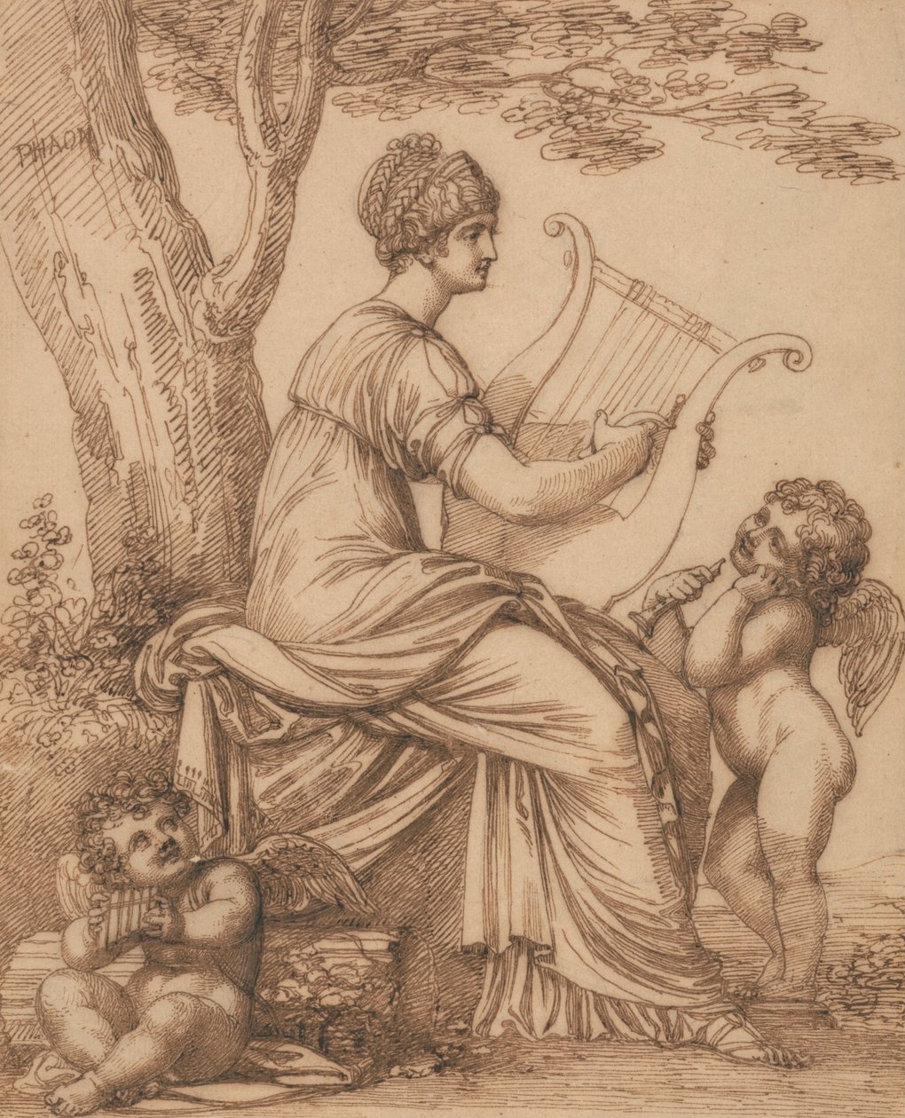 Sappho av Maria Hadfield Cosway