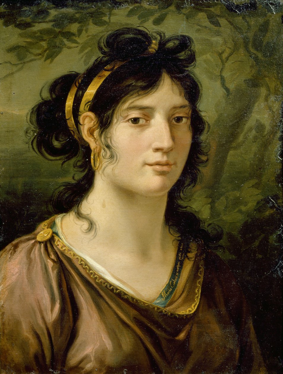 Självporträtt av Maria Callani (1778-1803) av Maria Callani